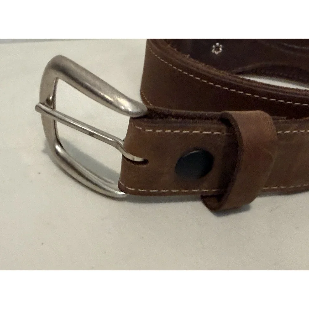 Bryce Canyon Trading Post Brown Top Grain Leather Western Belt Made in USA 36
